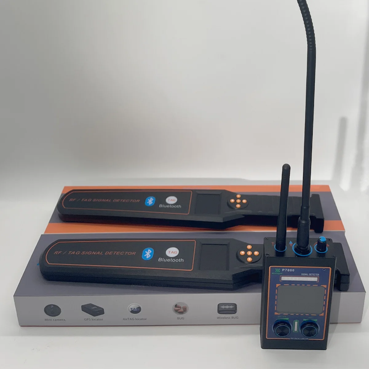 

RF Signal and TAG Detector for GPS Tracker Hidden Camera Wireless Listening Device Bluetooth Finder Anti Spy Security Scanner