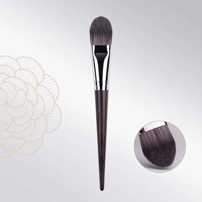 CHICHODO Makeup Brush-Luxury Ebony Handle Natural Hair 41Pcs Brushes Series-008Synthetic Hair Foundation Brush