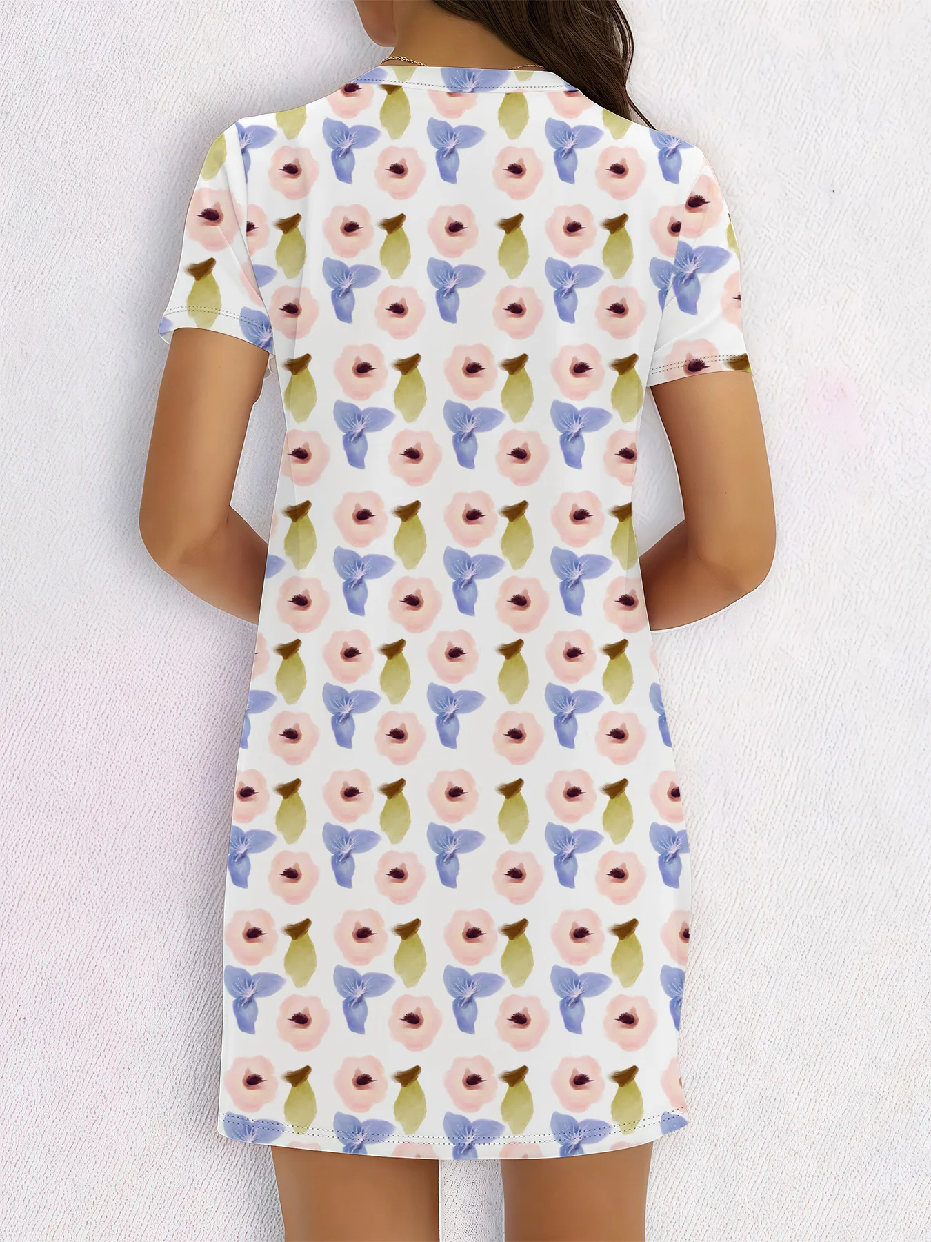 Robe à imprimé tulipe florale pour femmes, jolie robe fluide, tenue d'événement décontractée, vêtements toutes saisons, Style bohème Y2k, vêtements pour femmes