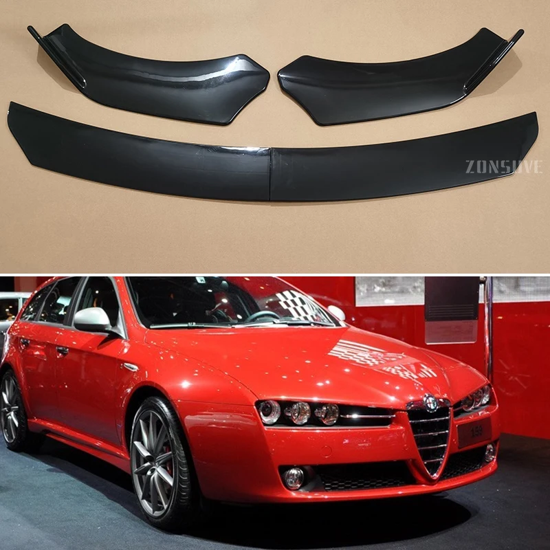 Use For Alfa Romeo 159 2009 2010 Year Front Bumper Lip Splitter Spoiler Body Kit Accessories