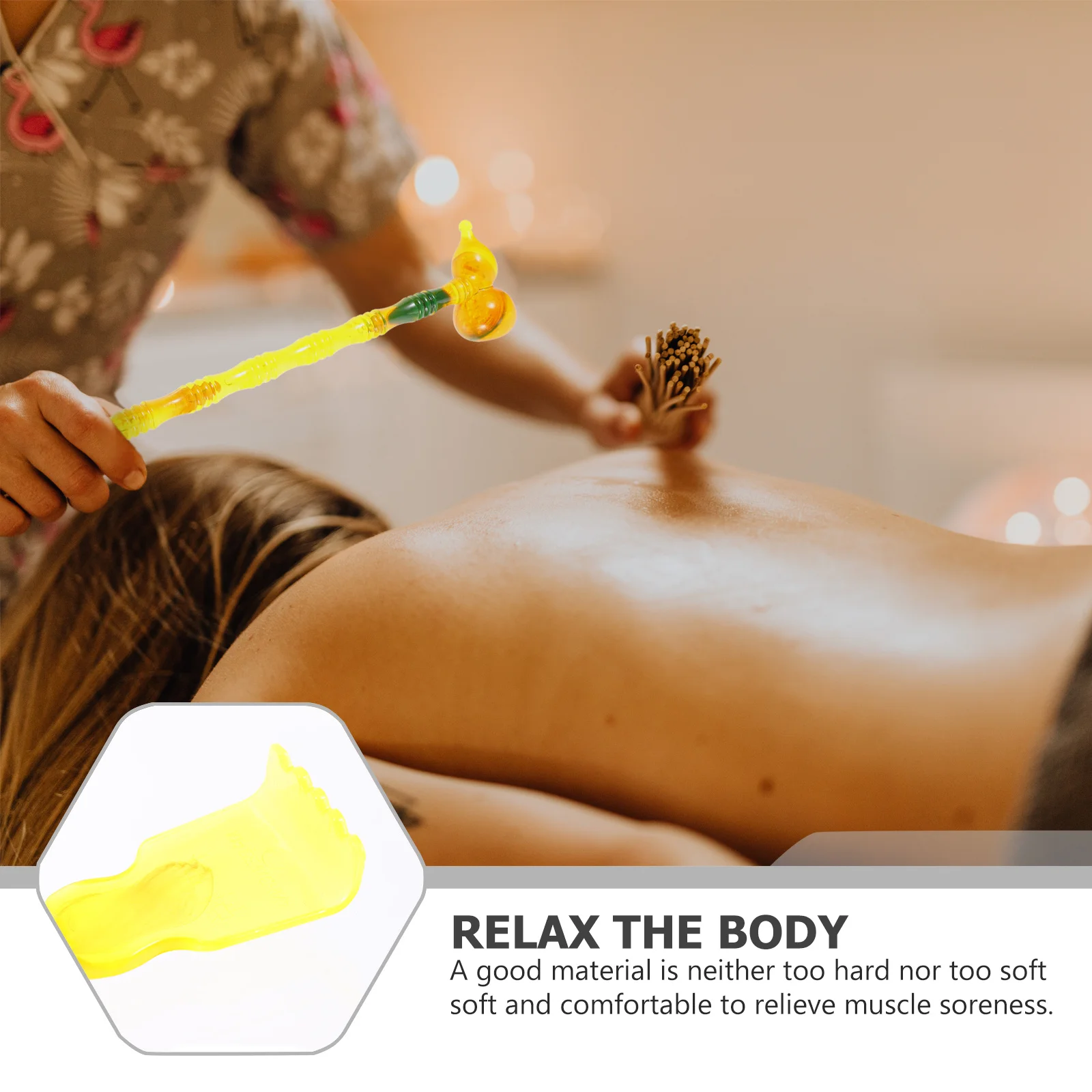 

Multi-Functional Manual Hammer Massager Portable Body Neck Shoulder Back Relaxing Muscle Soreness Relief Massage Tool Knock