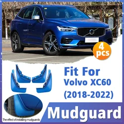 Mudguard For Volvo XC60 2018-2022 Front Rear 4pcs Mudflaps Mudguards Car Accessories Auto Styline Splash Guard Fender 2019 2020