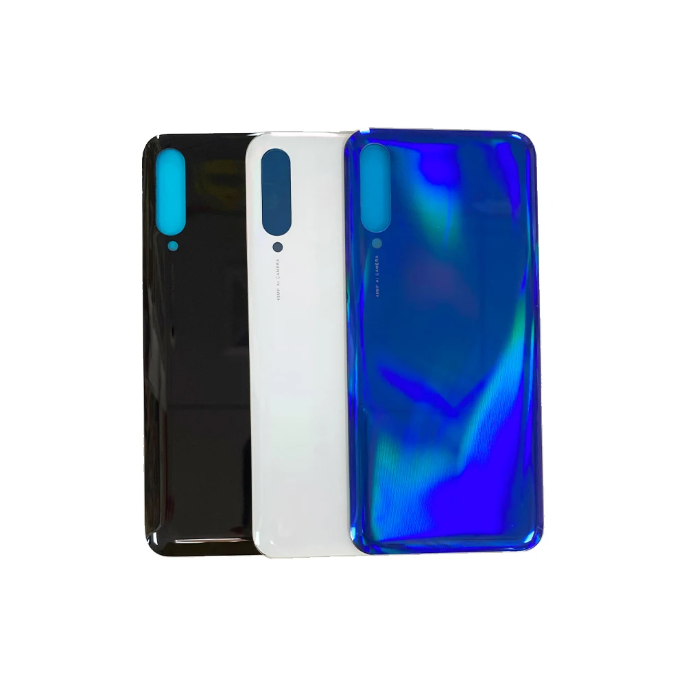 100% New For Xiaomi Mi 9 Lite Back Battery Cover Redmi Rear Housing Door Glass Panel Case Replacement Parts with lens