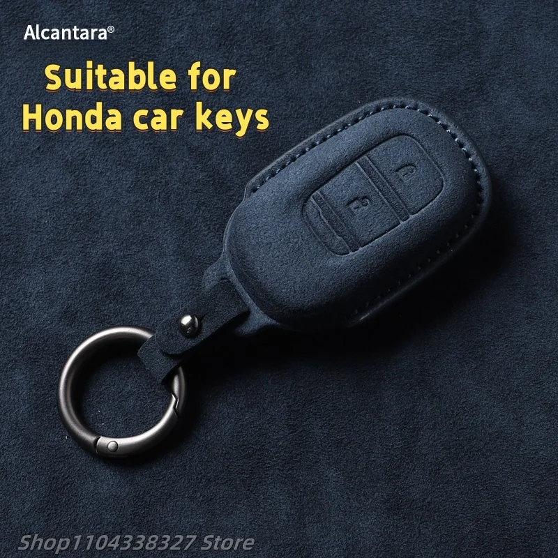 

For Honda Suede All Pack Car Accessories Key Case CR-V 11th Gen Accord, Civic Car Interior Accessories Metal Key Case