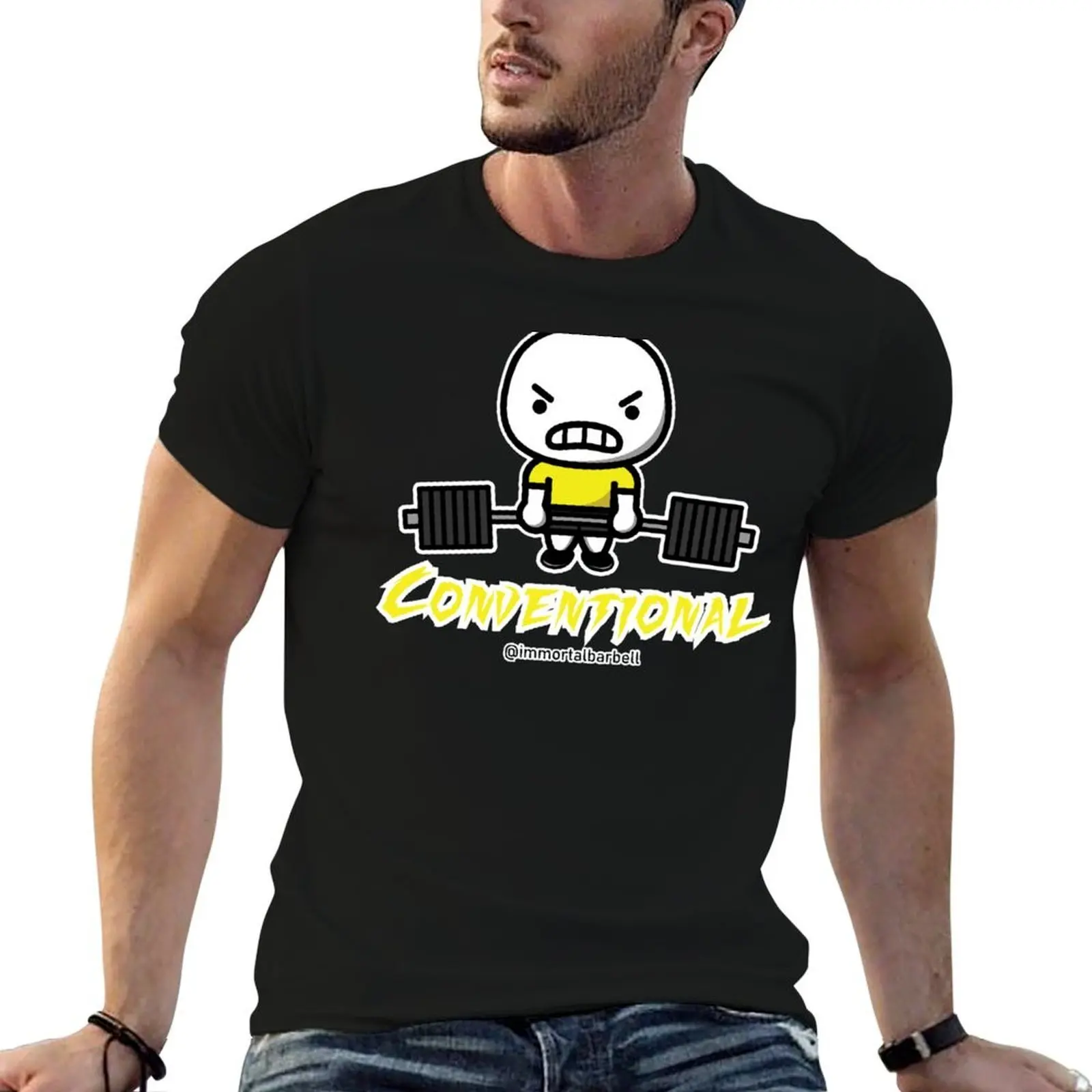 

CONVENTIONAL plain for t-shirt cotton for cotton man black T-Shirt tshirt shirts man man t package