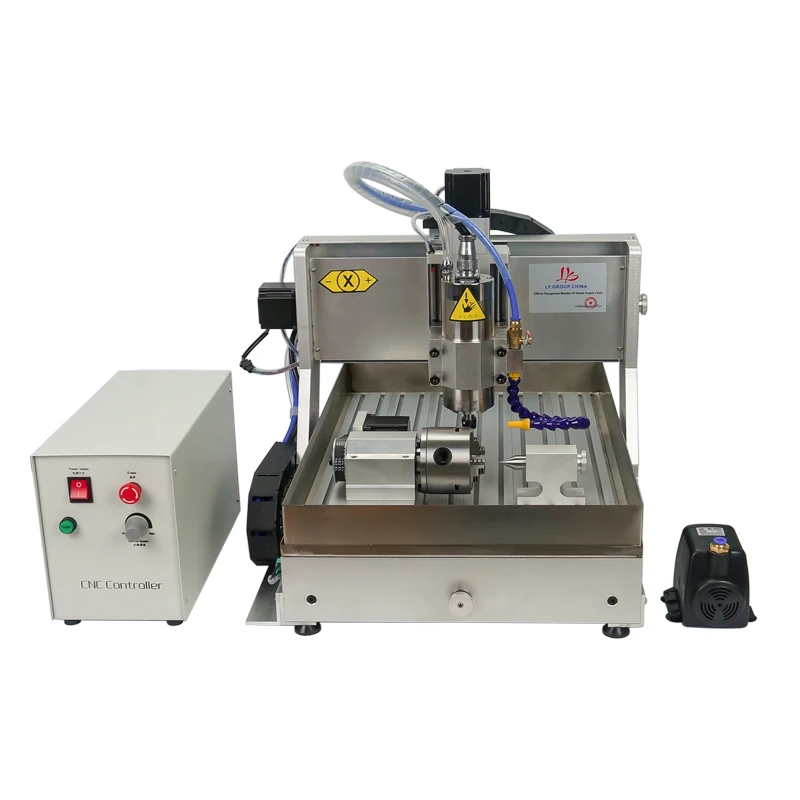 BGACNC Mini CNC Router 3040 Engraving Carving Machine 0.8/2.2KW Water Cooled Spindle with Water Tank for Milling Wood Aluminum