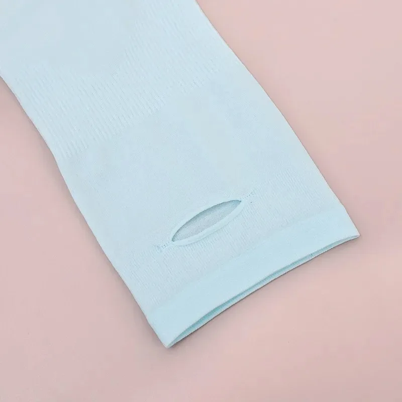 Children's Ice Silk Sleeve Summer Girl Solid Color Simple Sunscreen Sleeves Outdoor Sports Comfortable Sleeves Fashion Accessory