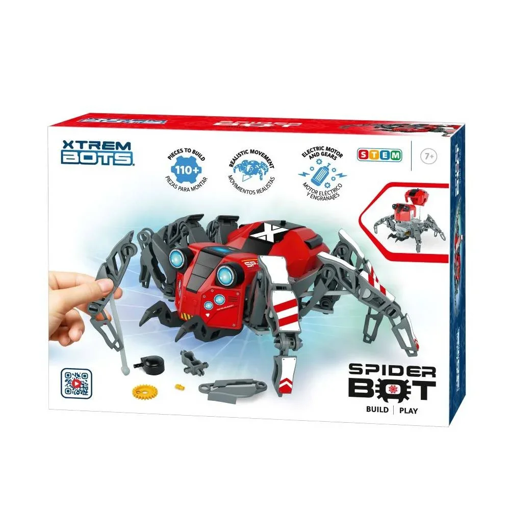 WORLD BRANDS XTREM BOTS - SPIDER Bot-immerse yourself in the WORLD of construction and mechanical engineering