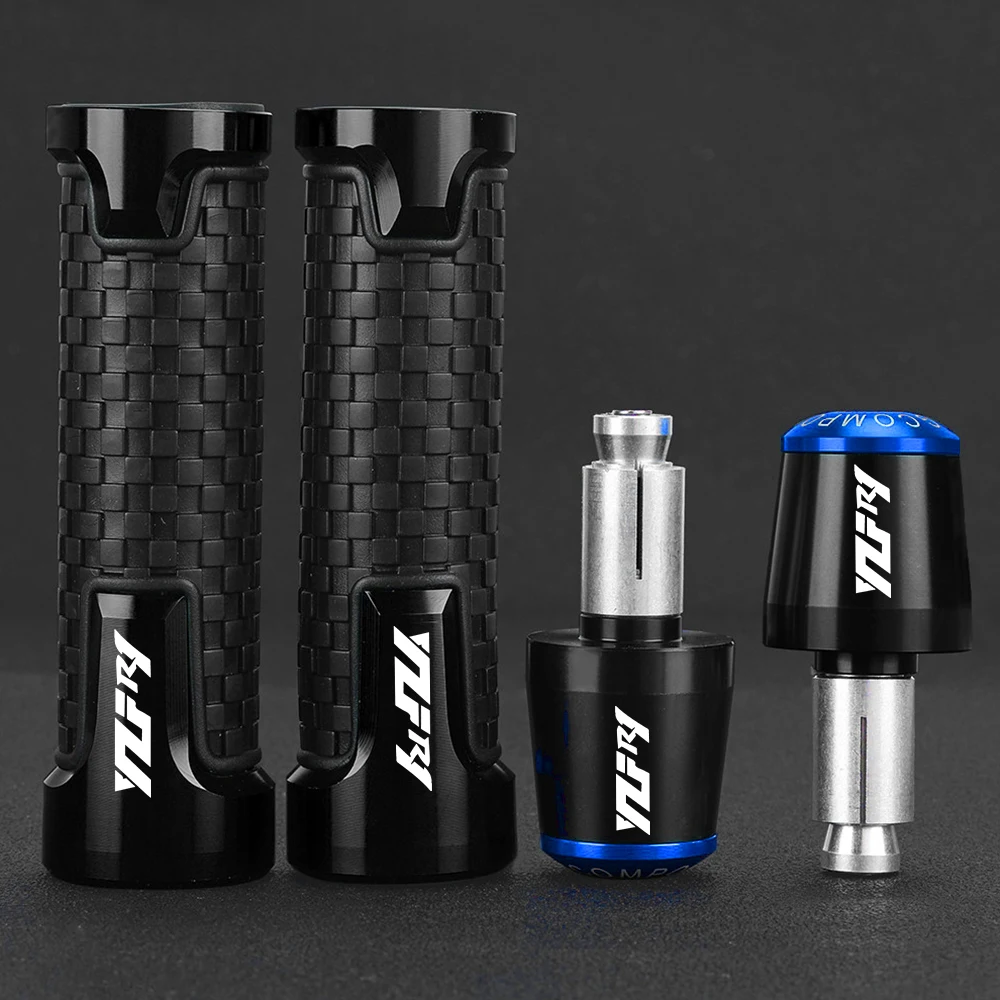 

Motorcycle accessories 7/8" 22MM Handlebar Grips Handle Bar Cap End Plug For YAMAHA YZF R1 YZF-R1 YZFR1 2004 2005 2006 2007 2008