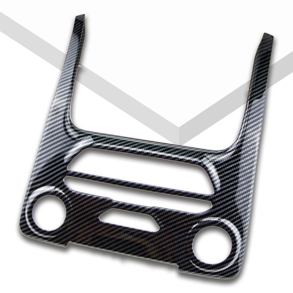 Carbon Fiber Car Center Console Panel Frame Cover for Ford Ranger Everest Endeavour 2015 - 2021 Decoration Accessories