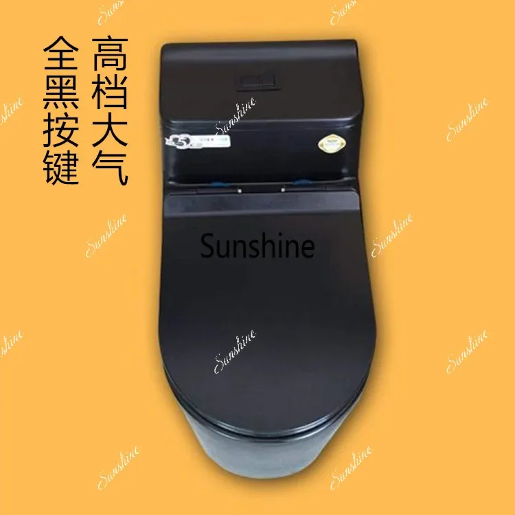 Matte black personalized toilet, adult household toilet FT