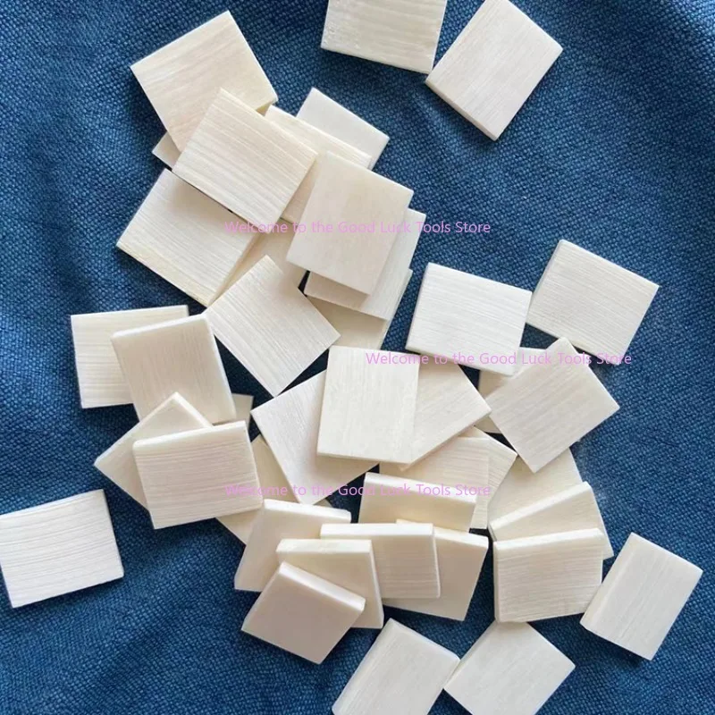 

2pcs Buffalo Bovine Bone Knife Handle Scales Slabs DIY Carving Material 28x28x3mm/30x25x2mm/50x30x6mm/60x16x9mm/100x20x3mm