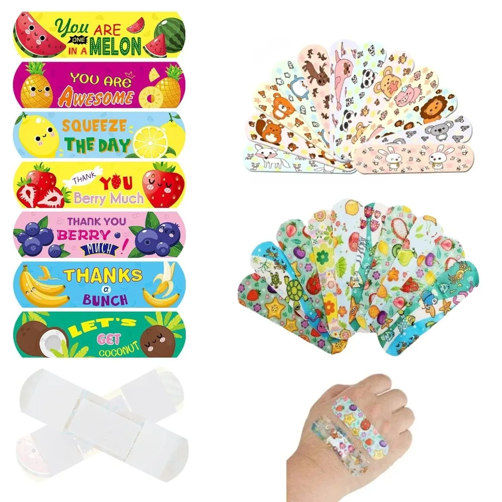 

Лидер продаж, 30/50/100 шт., водостойкие гемостазные детские наклейки с рисунком животных, клейкие повязки, пластыри для детей