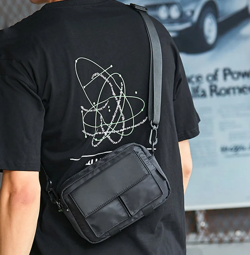 

Men Crossbody Bag Trendy Brand Korean Version Versatile Small Shoulder Bag Women's Casual Simple Backpack Student Japanese Bag