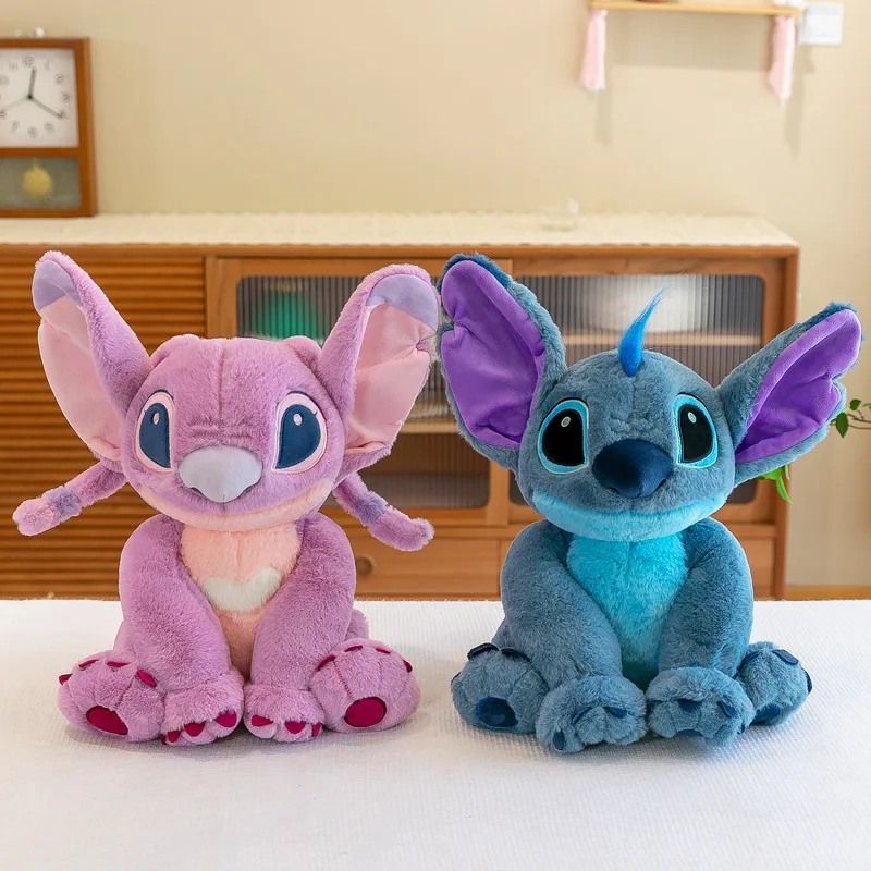 

Disney Couple Series 25/75 см, большой размер, Лило и Стич, плюшевая игрушка, стежка, кукла, мягкий декор комнаты, подушка, игрушки для девочек, рождественский подарок