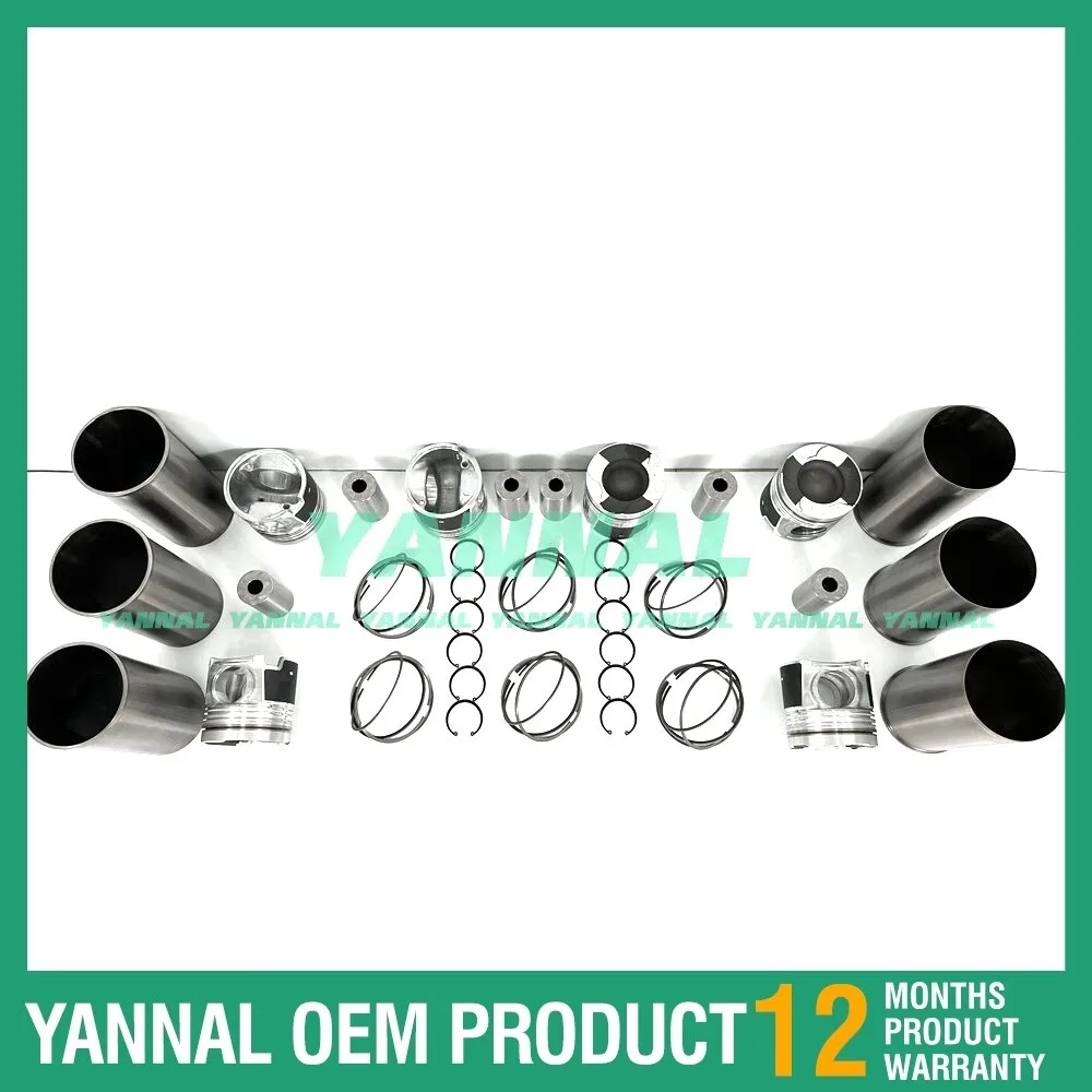 

Комплект для капитального ремонта Isuzu 6UZ1 с гильзами цилиндров и поршневыми кольцами