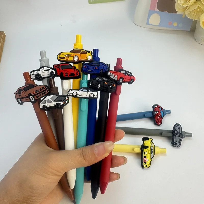 20/30pcs  Creative, simple, cute cartoon vehicle-themed retractable ballpoint pen Campus Design Back-to-School Season Car Series
