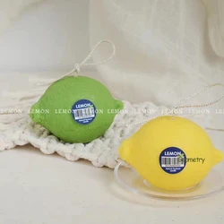 3D Lemon Candle Mould DIY Soap Aromatherapy Gypsum Mold Props Fondant Green Yellow Lemon Best wishes Candle DIY