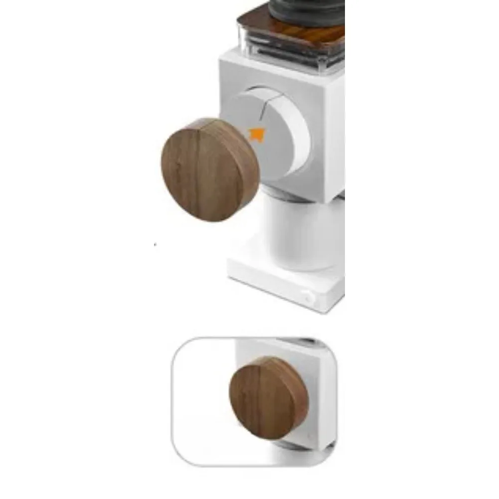 Grinder Adjustment Cover Walnut Wood Scale Knob Walnut Wood Material 8cm Diameter 2.6cm Height Removable Design