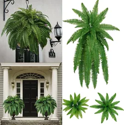 Large Artificial Fern 45-110CM Tropical Fake Fern WholesaleLeaves Persian Leaves Wall Hanging Plants For Home Garden Decor