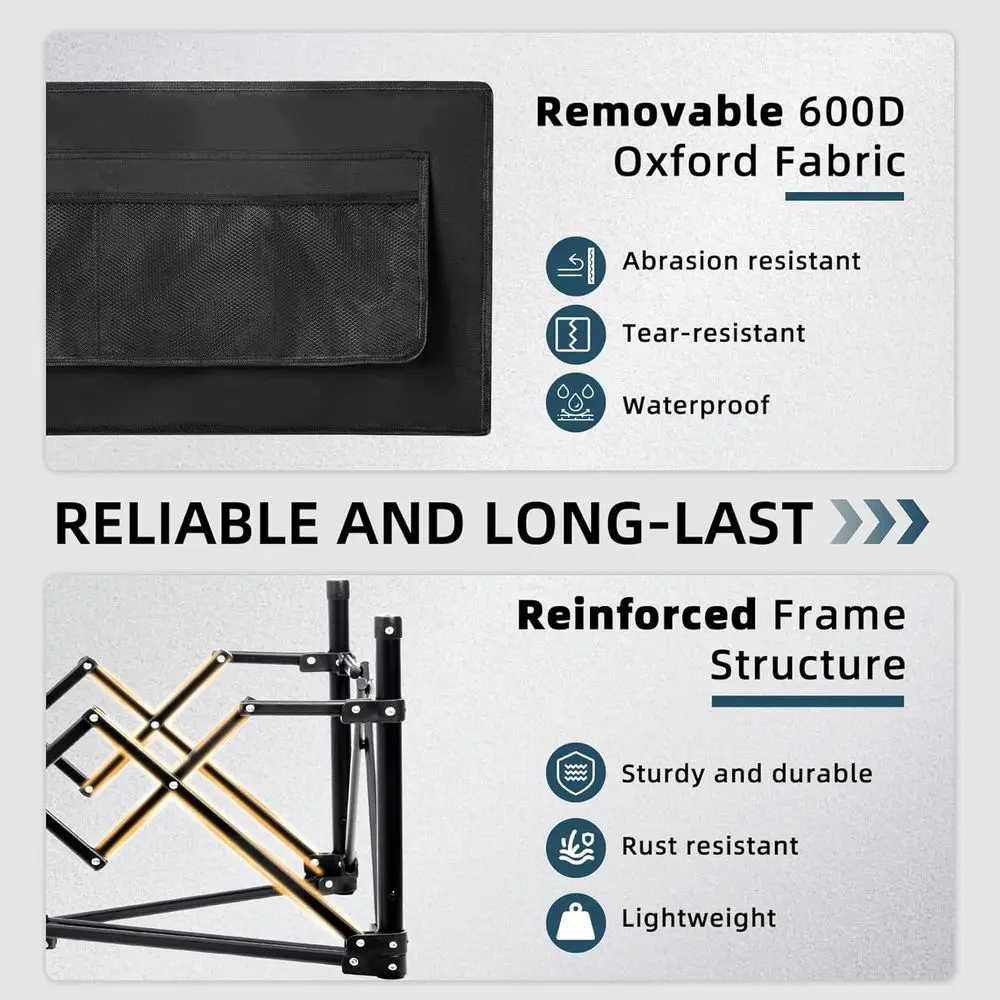 Wózek składany przenośny, pojemność 150L i udźwig 360LBS, koła terenowe, wytrzymały wózek transportowy do użytku na zewnątrz, na kemping, na zakupy, Spo