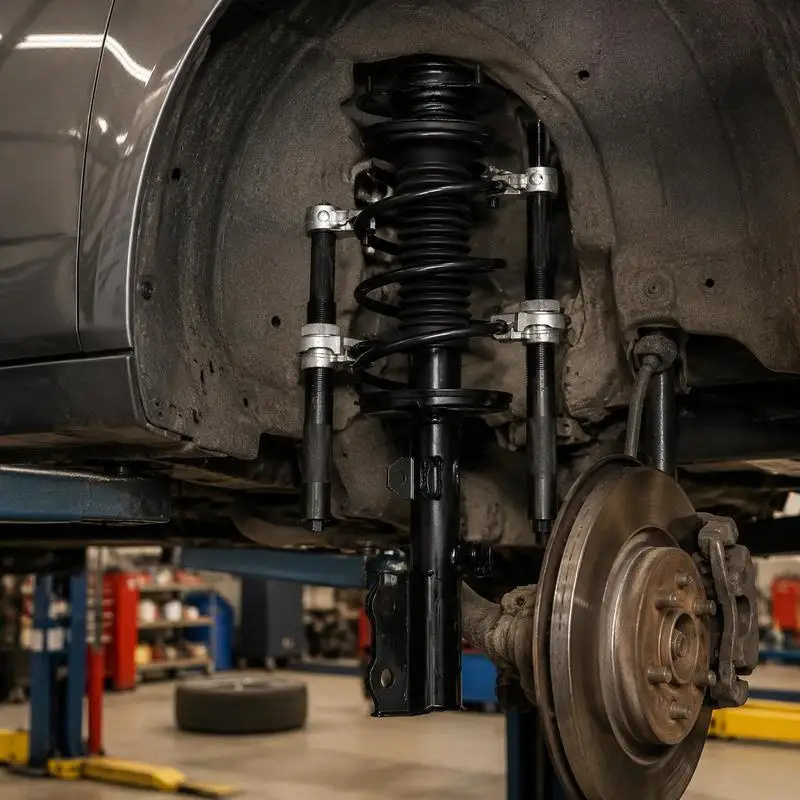 Lot de 2 compresseurs de ressorts hélicoïdaux, ensemble de compresseurs de ressorts de suspension MacPherson, capacité de 2646 lb, avec support de sécurité et mallette de transport, pour la réparation de suspension de voitures, camions, VTT et UTV