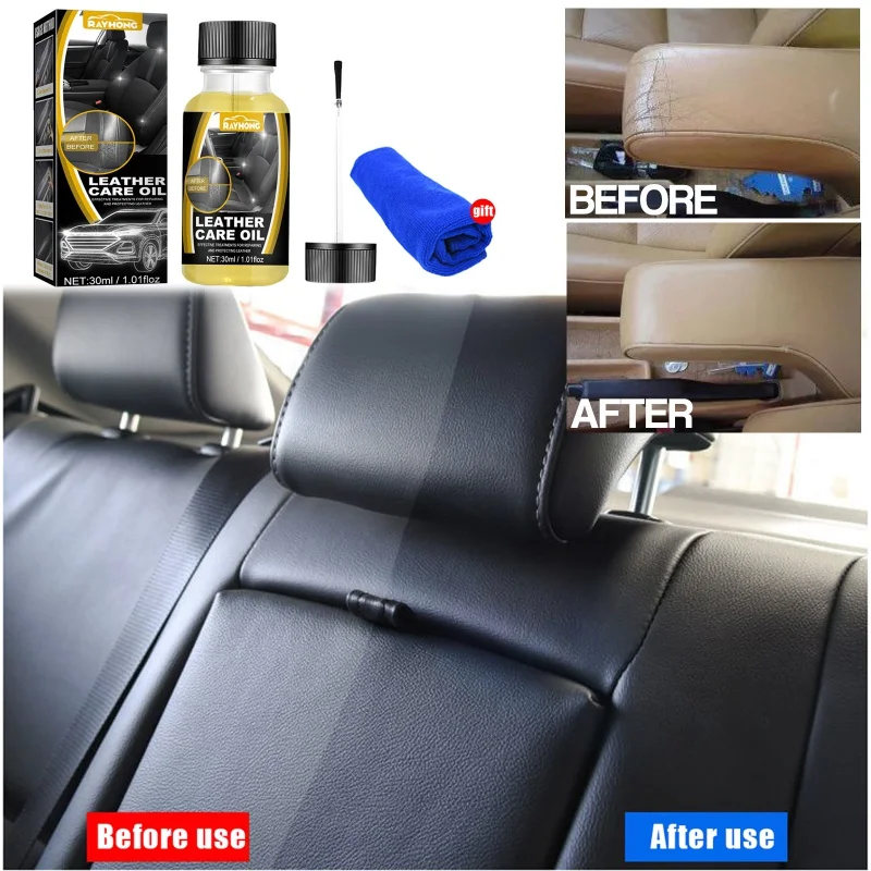 Car interior leather care oil Car seat maintenance fluid moisturizing bright refurbishing maintenance agent