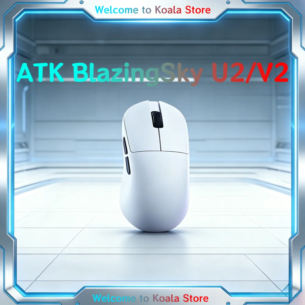 

Беспроводная игровая мышь ATK BlazingSky U2/V2, 3 режима, эргономичная, 44 г, легкая, с низкой задержкой, для киберспорта, настраиваемая, аксессуар для ПК, подарок