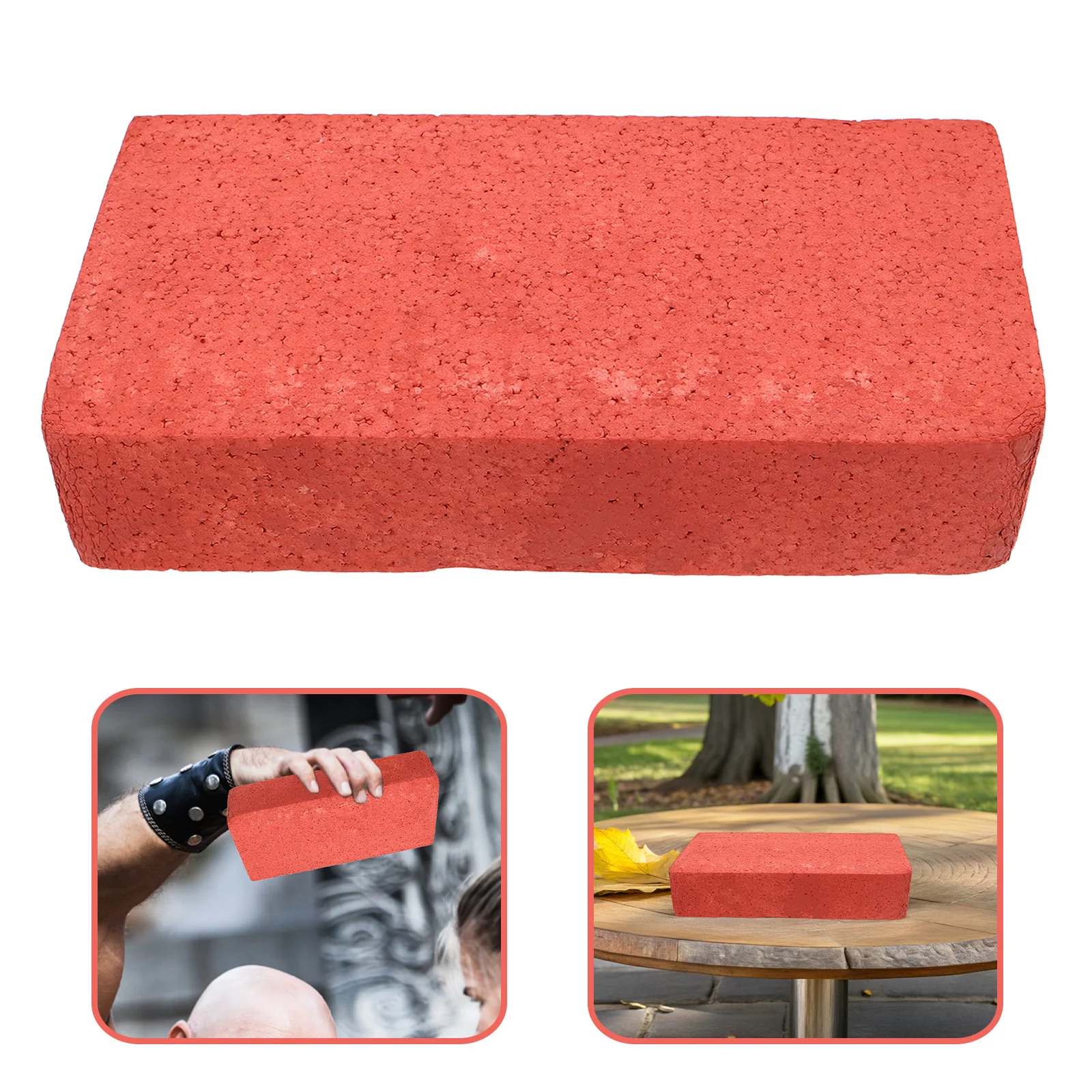 

6Pcs Fake Brick Props Realistic Foam Red Bricks for Film Theater Comedy Pranks Construction Play Set Portable Reusable Stage