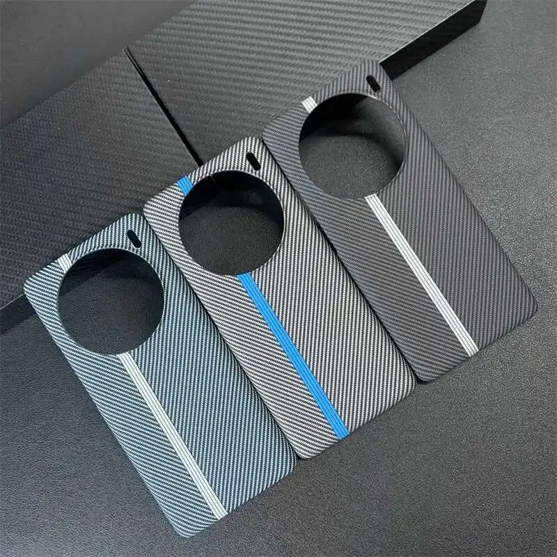 For VIVO X100 Ultra Case Fashion Hard carbon fibre Slim Skin Protective Back Cover Cases For VIVO X100 X100S Pro Phone Shell