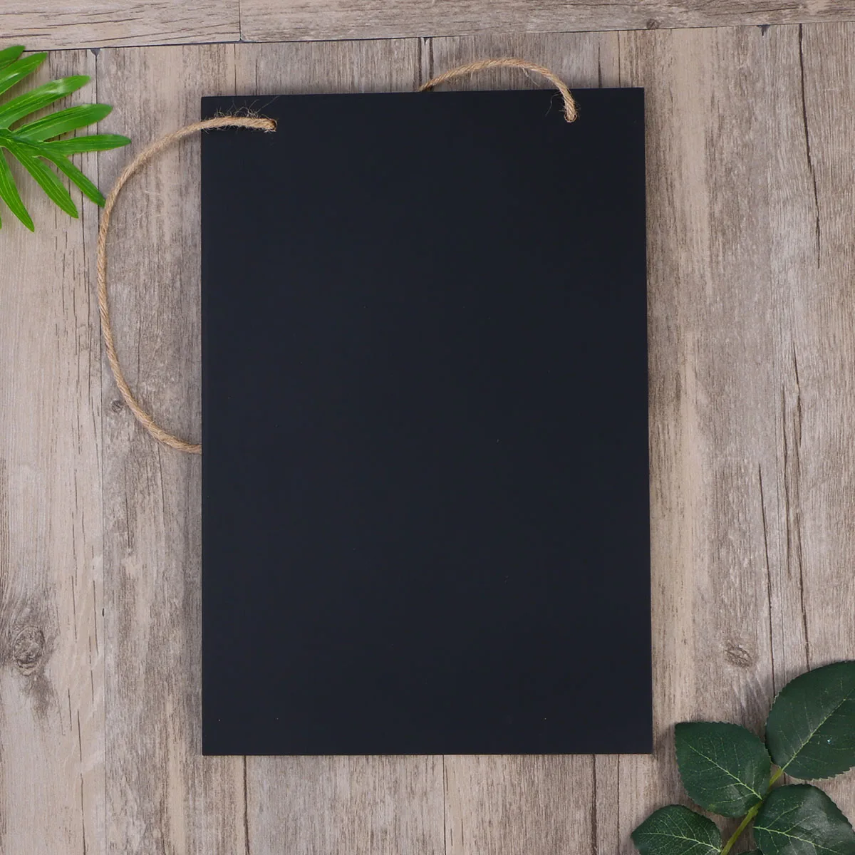 

Vintage Frameless Chalkboard Sign Decorative Hanging Chalk Board for Rustic Wedding Signs Kitchen Pantry Wall Decor 20x30x0.5cm
