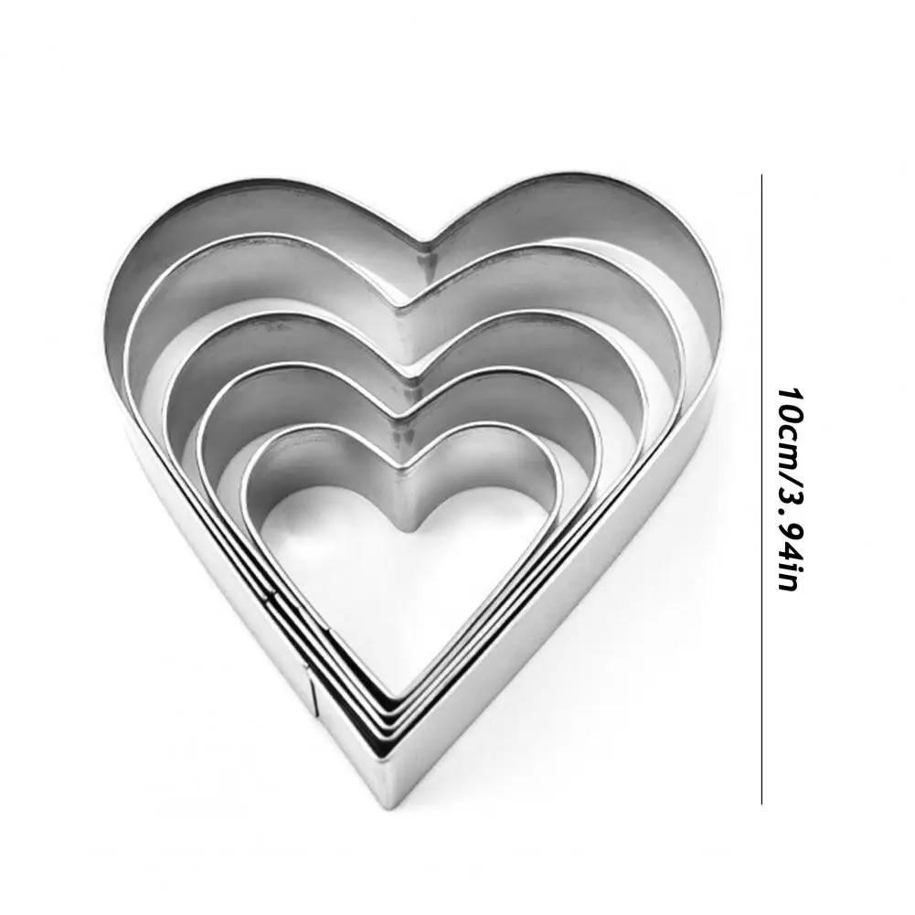 5Pcs 10cm Christmas Cookie Cutters Set Santa Tree Snowflake Gingerbread Men Snowman Shape Cookie Molds Baking Tool For Bakery