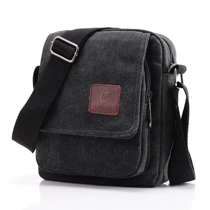 

Mens Tactical Military Canvas Bag Fashion Simple Outdoor Retro Crossbody Lightweight Small Bag Hiking Sports Shoulder Bag