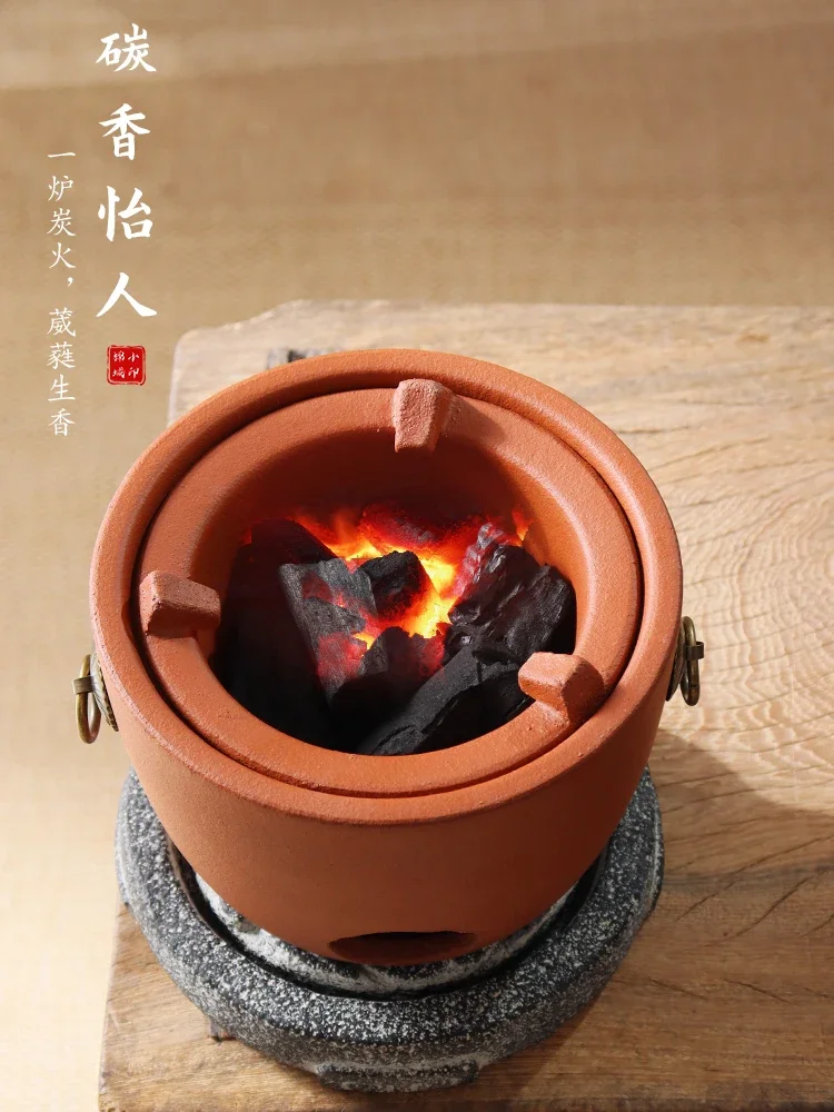 Charcoal firing alcohol stove Clay oven Teapot warmer Home