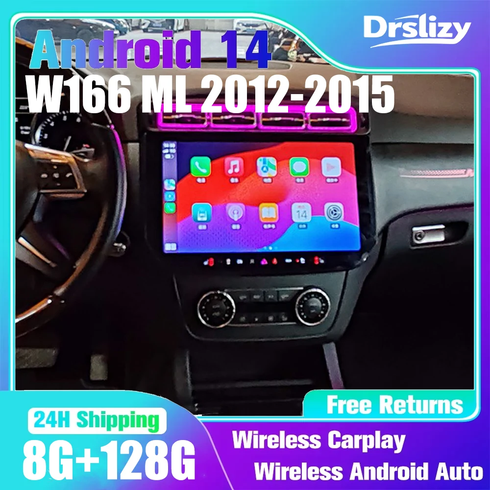 

Autoraido screen For Mercedes-Benz W166 ML 2012-2015 stereo 13.3 in Car Radio Touchscreen Car with CARPLAY Androidauto system