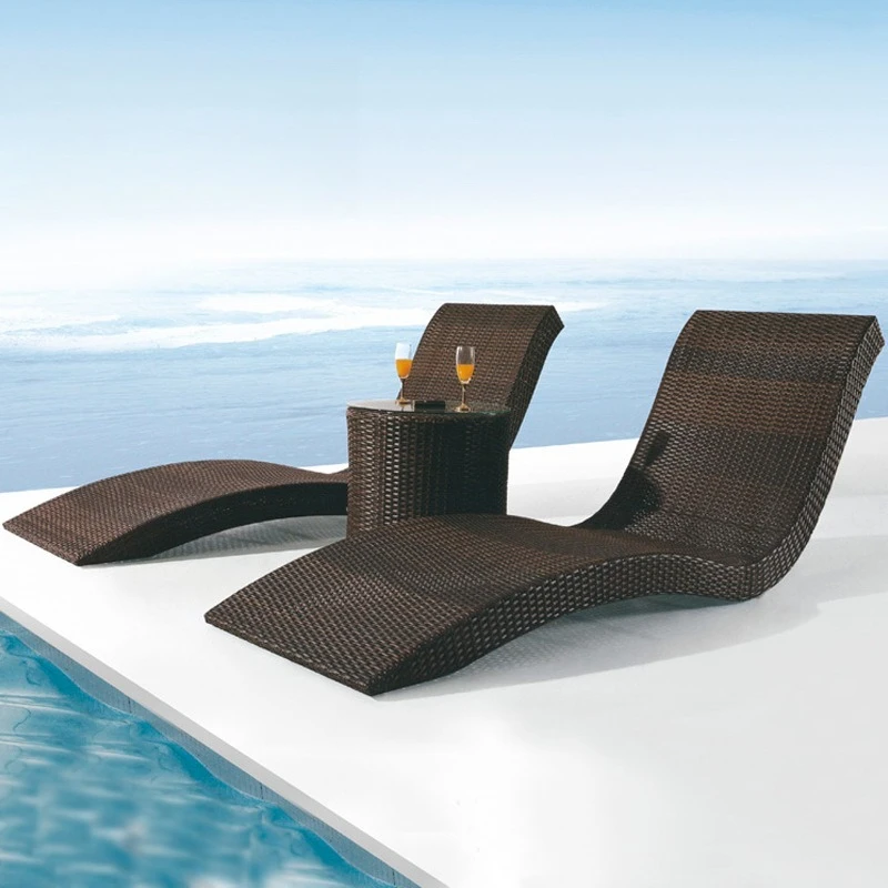 Outdoor bed courtyard balcony seaside swimming pool leisure nap beach chair outdoor