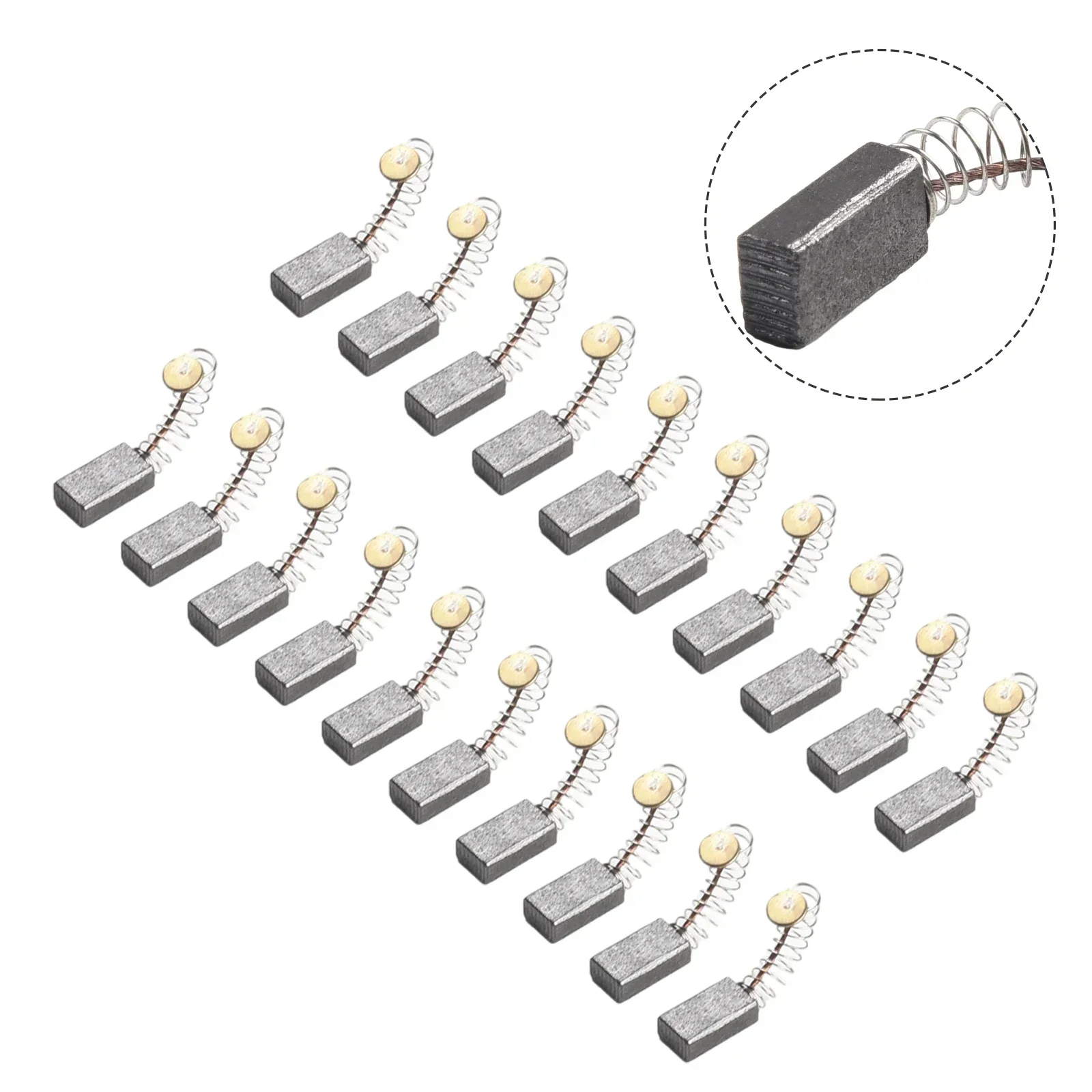 Spazzole di carbone di ricambio motore spazzola di carbone 20 pezzi 5x8x15mm smerigliatrice angolare per parti di Kit Bosch durevole utile nuovo