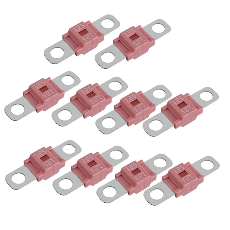 

AMI/Midi Fuse High Current Fuse Bolt-On Fuse For Cars, Trucks, Construction Vehicles, Buses, Caravans (10Pc)-X59A