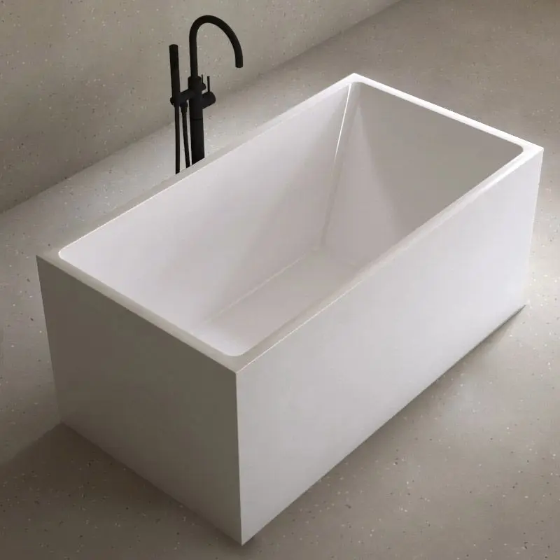 120cm square shape small size acrylic bathtub with  cupc approved