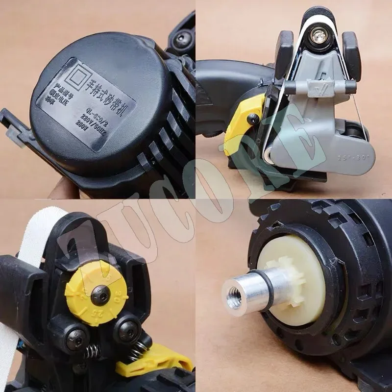 고전력 연마 벨트 기계 조정 가능한 각도 전기 앵글 그라인더 전문 고정 앵글 그라인더 벨트 12 연마 벨트