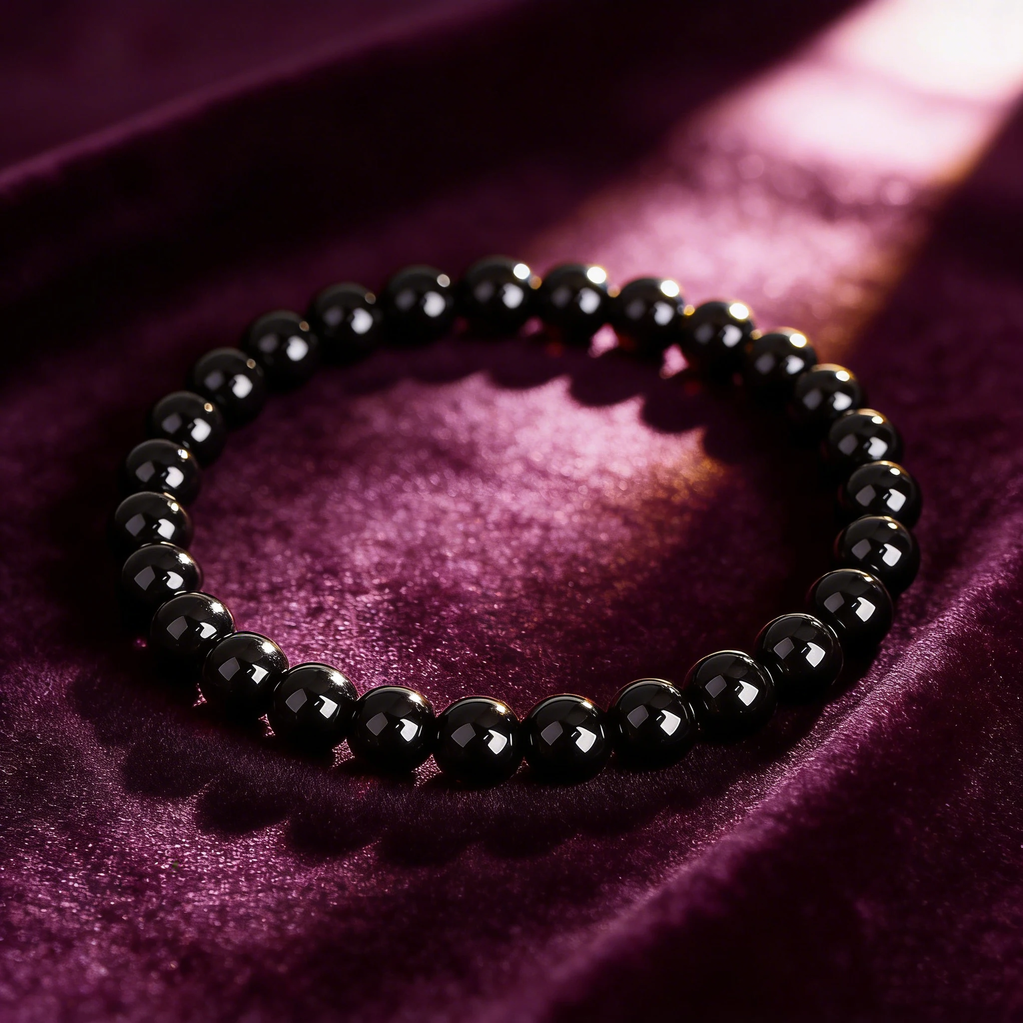 High Quality Natural Onyx Stone Bracelet with 6mm 8mm 10mm Round Beads Vitality & Reiki & Charm Handmade Gift for Women Men