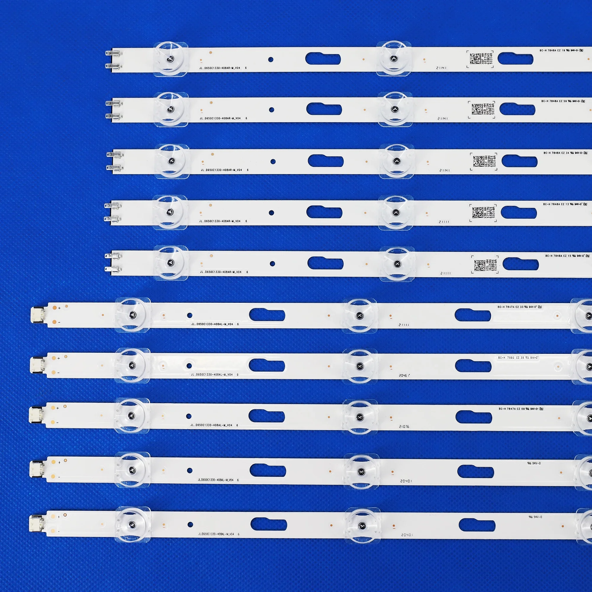 10 pièces/ensemble LED Rétro-Éclairage Pour Samsung UN65TU8200 UE65TU7SpringK UN65TU8000 UE65TU8000 UE65TU7000 BN96-50313A 50314A SVC650AG6 _ R L