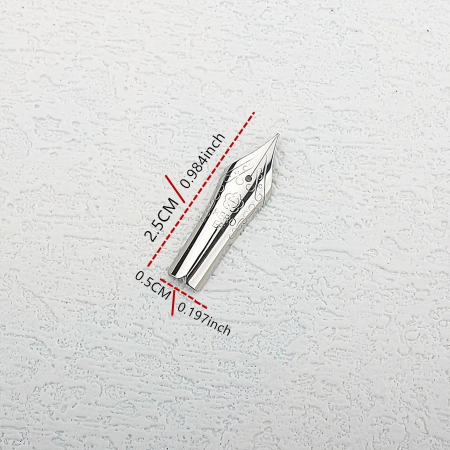 5PCS HERO /Jinhao Metal Fountain Pen Nibs #5 Spare Nibs for Jinhao 250, 500, 82, 8802, 5000, Dragon Phoenix Pens image 2