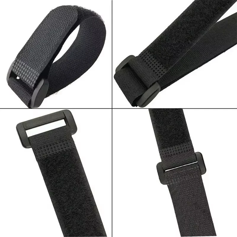 10Pcs Reusable Hook and Loop Cinch Straps Nylon Cable Ties Organizer Adjustable Fastener Securing Cable Straps Cord Management