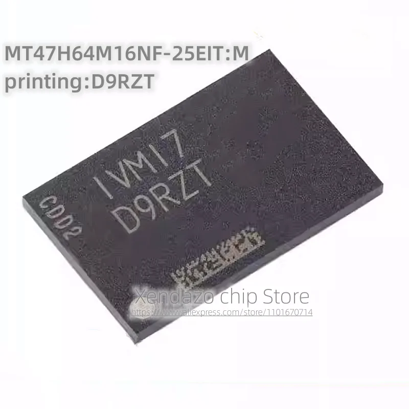 2pcs/lot MT47H64M16NF-25EIT:M printing D9RZT FBGA-84 package Original genuine Memory chip