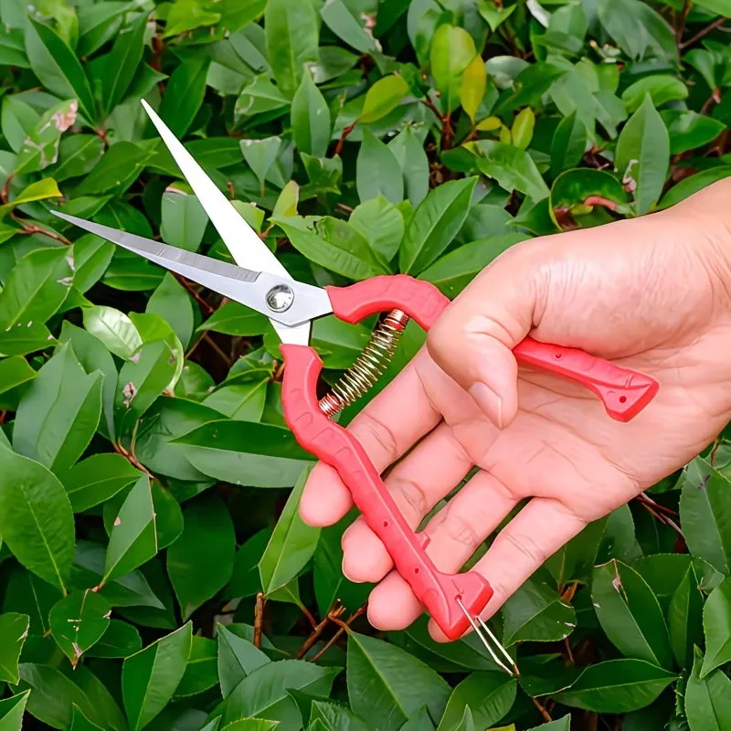 1 piece pruning shears - stainless steel multifunctional gardening picking scissors, suitable for orchards, bonsai, and weeds