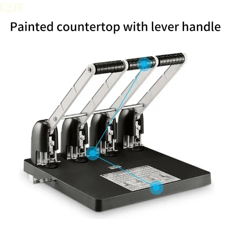 U2JE 150 Sheets Capacity Heavy Duty 4 Hole Punches with Adjustable Guide For PVC Card
