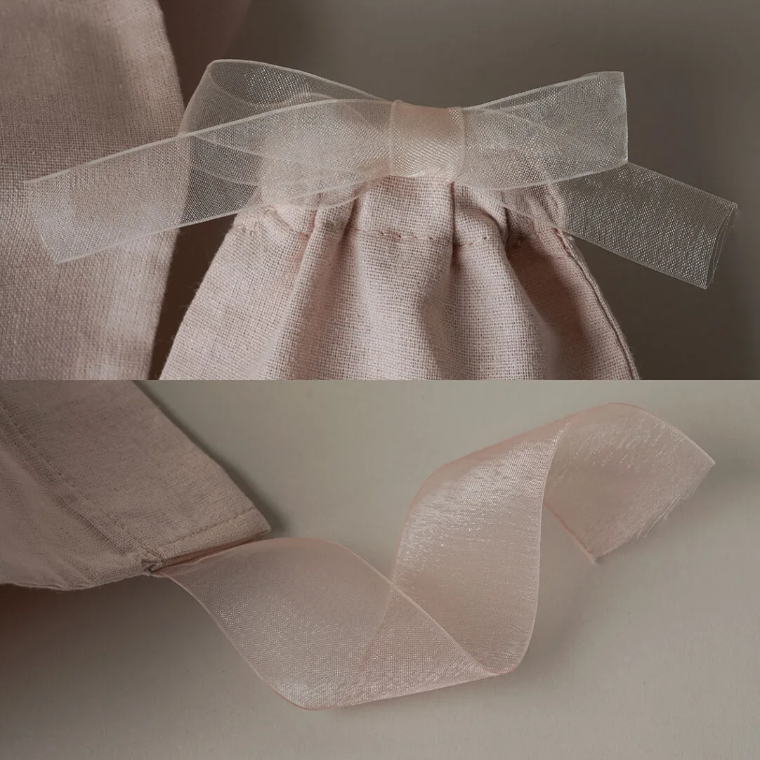 القطن الأورجانزا الشريط تغليف المجوهرات الرباط حقيبة لحفل الزفاف لصالح أكياس شخصية شعار مخصص شيك الحقيبة الصغيرة #6