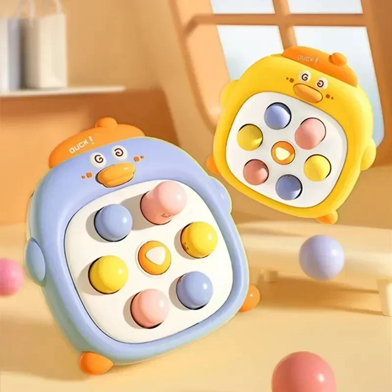 

Children's duck table game, hand eye coordination educational toy, music pressure mouse, pinching mole fingers, 1 unit