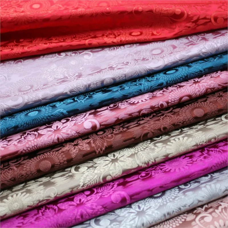 

Chinese-style cheongsam children's clothing fabric decoration hand-woven jacquard brocade silk